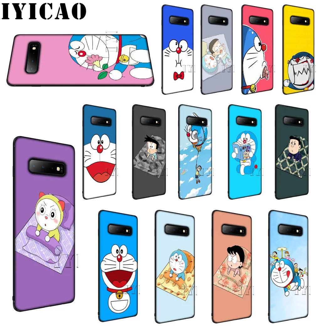 IYICAO с принтом дораемон мягкий силиконовый чехол для телефона samsung S6 S7 S8 край S9 S10