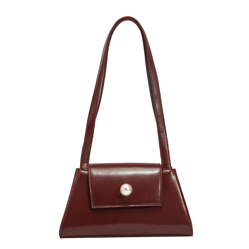 

Luxury Vintage Leather Handbag Shoulder Bag Women Handbag Designer Bags Women Purses Solid Dress Baguette Clutch Bag