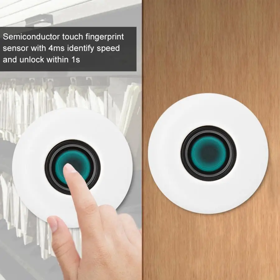 

Semiconductor Keyless Fingerprint Drawer Cabinet Combination Lock Fingerprint door lock