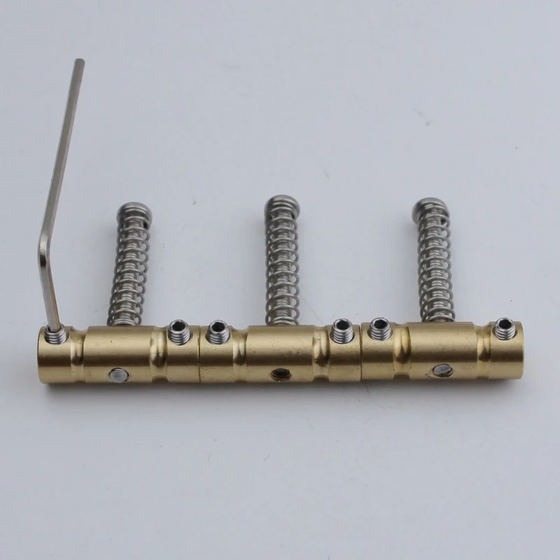 thumbnail image 2 of Telecaster Brass Saddles Guitar Compensated Bridge Brass Saddles Set 10.8mm Style Bridge Saddle For TL Style 6 Strings Electric Guitar Part3pcs I3515419204 Squier Telecaster 2 of 9