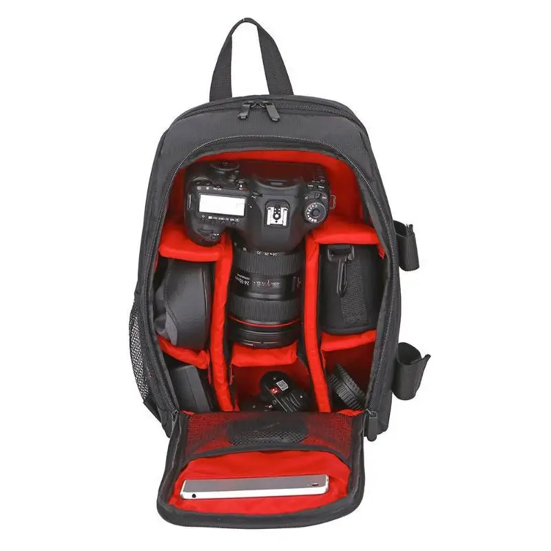 

Functional Universal Waterproof DSLR Backpack Camera Laptop Video Bag Scratch-proof Camera Computer Shoulder Bag S for Nikon