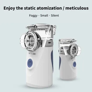 

Health Care Ultrasonic Nebulizer Mini Handheld Inhaler Respirator Steaming Inhaler Adult Kids Rechargeable Respirator Humidifier