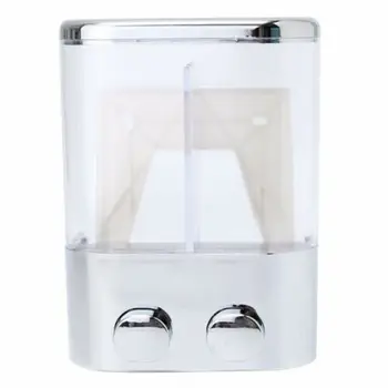 

Double Wall Mount Soap Shampoo Shower Gel Dispenser Liquid Foam Lotion Bottle