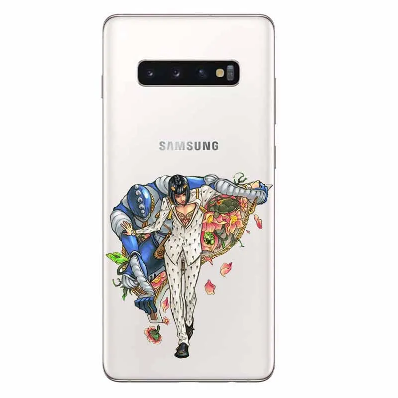 TPU JOJO'S необычное путешествие над небом JoJo аниме ТПУ чехол для телефона для samsung Glaxy S 6 7 8 9 10 Plus Note 8 9 10 - Цвет: TPU