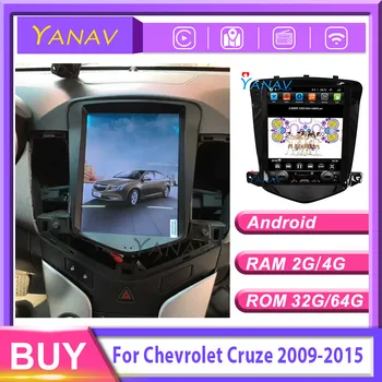 

Car GPS Navigation car DVD player Car Radio player For-Chevrolet CRUZE 2009-2015 Tesla Style Vertical screen car andriod car ste