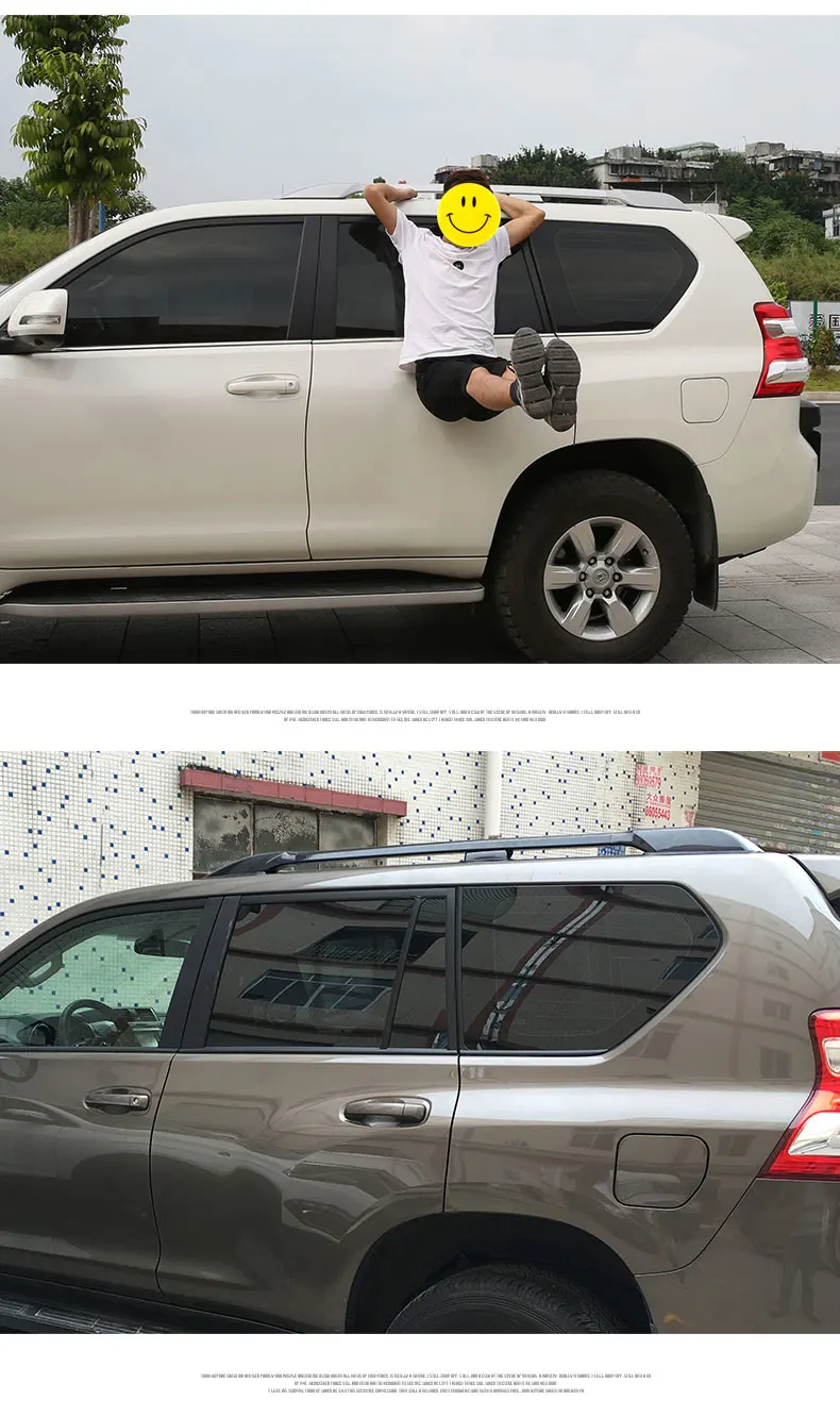 2 шт. багажник на крышу автомобиля для Toyota Land Cruiser Prado J150 2010- Автомобильный багажник на крыше автомобиля крест бар алюминиевый сплав