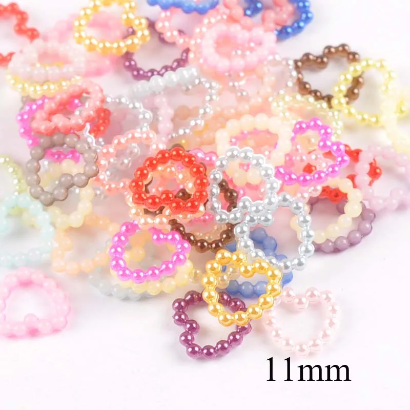 Mixed Flatback Resin Cabochons Crafts And Scrapbooking Embellishments Beads For Diy Decorations Fit Hair Clips Headwear YK0729 - Цвет: 100pcs