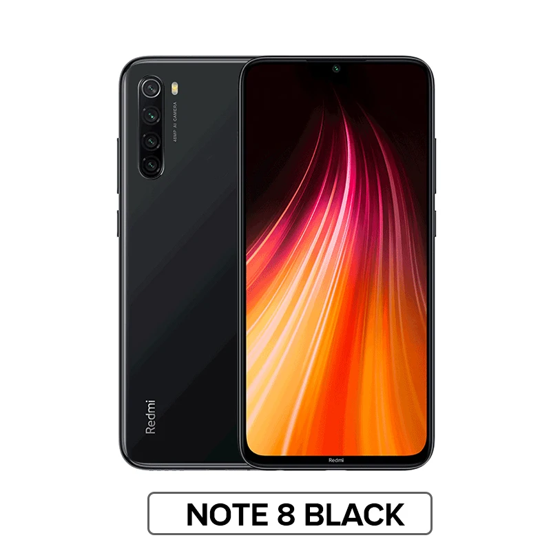 Note 8 Black Глобальная версия Xiaomi Redmi Note 8 4 Гб 64 Гб Смартфон 48мп камера Snapdragon 665 мобильный телефон 4000 мАч 18 Вт Быстрая зарядка 6," FHD - Цвет: Note 8 Black