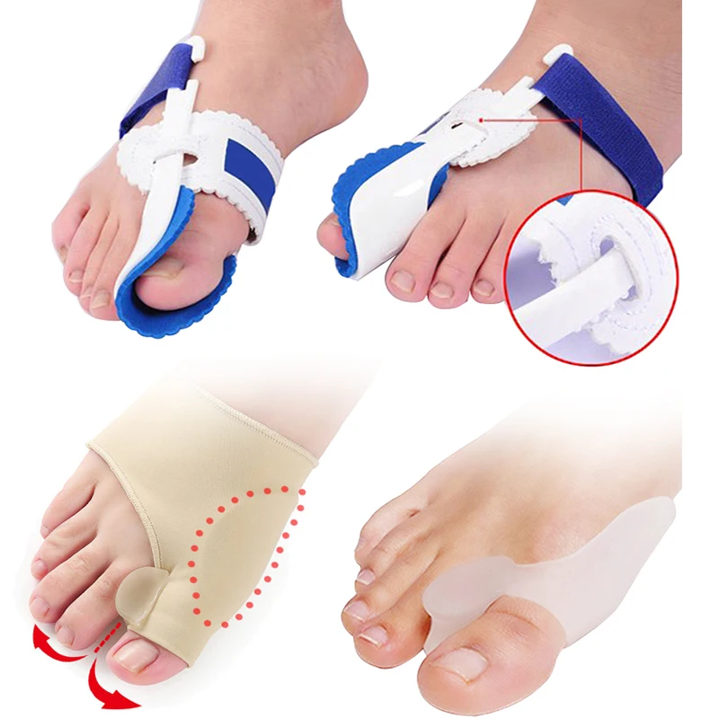 Silicone Toe Separator Hallux Valgus Bunion Foot Overlapping Straightener Orthopedic Bunion Corrector Pedicure Foot Care Tool