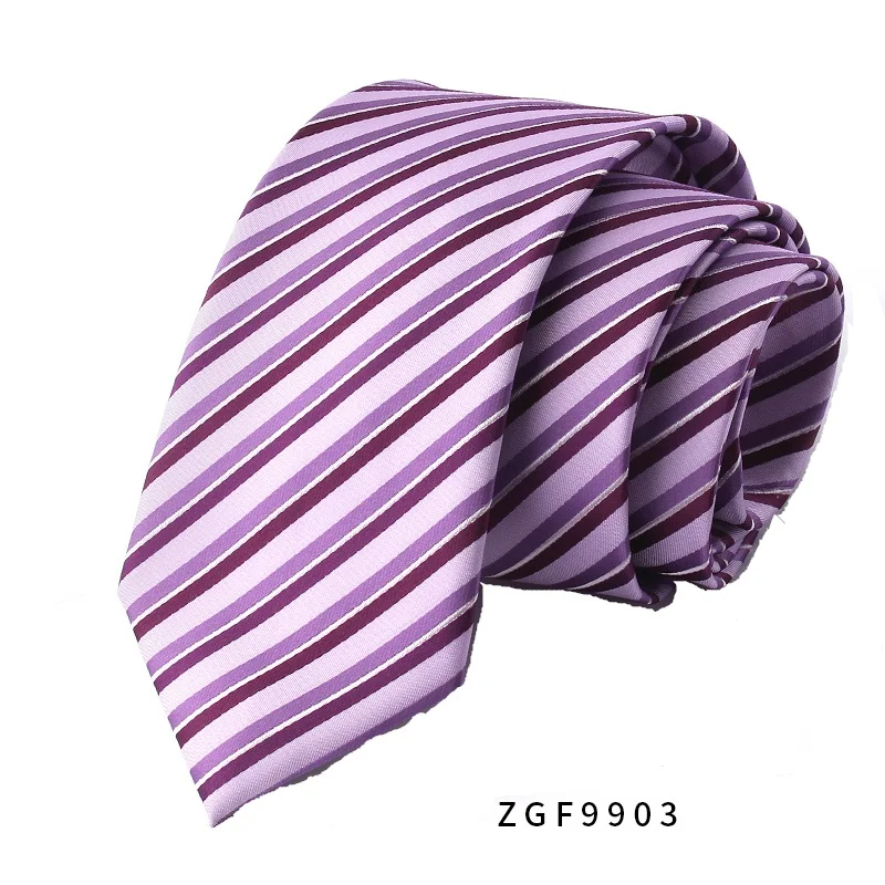 ZGF9903 Высокое качество новые дизайнерские бренды модные деловые повседневные 8 см тонкие галстуки для мужчин галстук винно-красный свадебный с подарочной коробкой - Цвет: ZGF9903