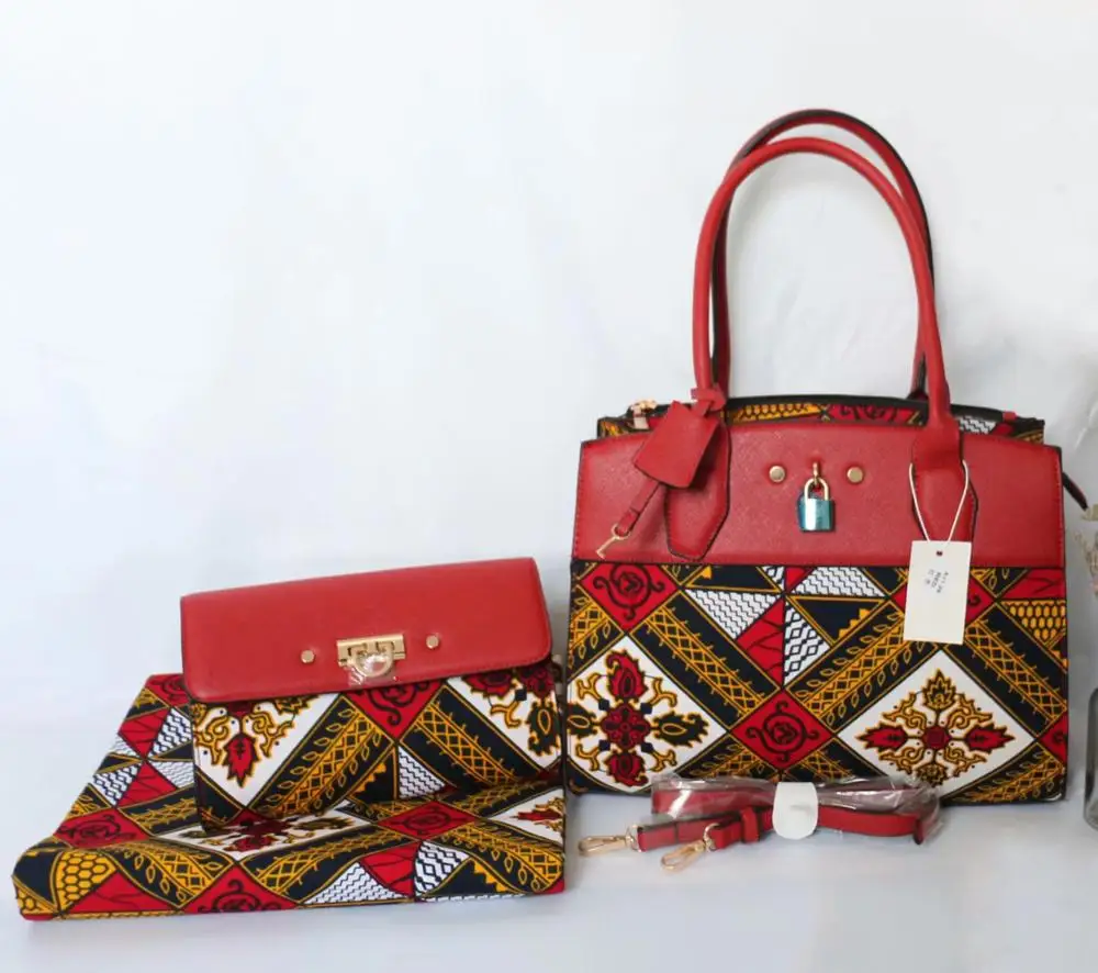 Африканская ткань с восковой печатью, африканская ткань с 2 шт, Женская сумочка, Анкара, ткань для лоскутов, 6 ярдов, хлопок, ткань TN-A1 - Цвет: 14