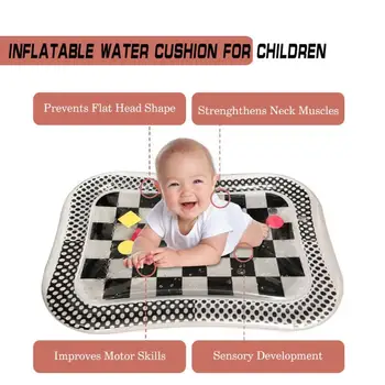 

Newborn Baby Inflatable Patted Pad Enhance Baby Sense Touch Cute shape Infant Water Ice Mat Cushion Toy with Inflator