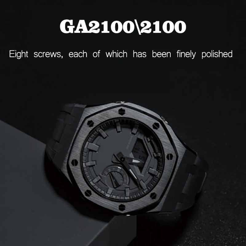 Чехол для часов Casio Ga2100 Ga2110 ремешок из нержавеющей стали сделай сам G shock резиновый