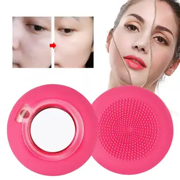 

Led Facial Mask Electric Silicone Red Light Face Cleansing Instrument Makeup Removal Mask Serum Import Device Purple Red