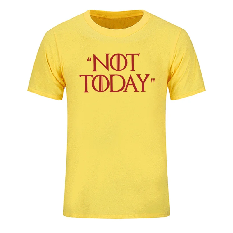 14 Tyburn/Новинка; футболки с надписью «Игра престолов» и надписью «NOT TODAY Arya Stark»; Повседневная футболка; крутая летняя футболка из чесаного хлопка; топы размера плюс - Цвет: 14