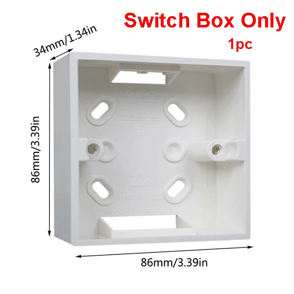 1pcs switch box Умный настенный выключатель Xiaomi Aqara, светильник управления, беспроводной переключатель Zigbee, нет, нейтральный, нулевой, пожарный провод, умный пульт дистанционного управления - Цвет: 1pcs switch box