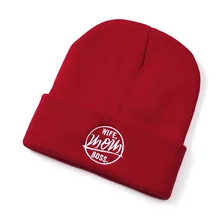 Зимние шапки для мужчин и женщин с манжетами в виде черепа, вязанная шапка, женские головные уборы с вышивкой, капот, Femme Gorros Mujur Invierno, унисекс