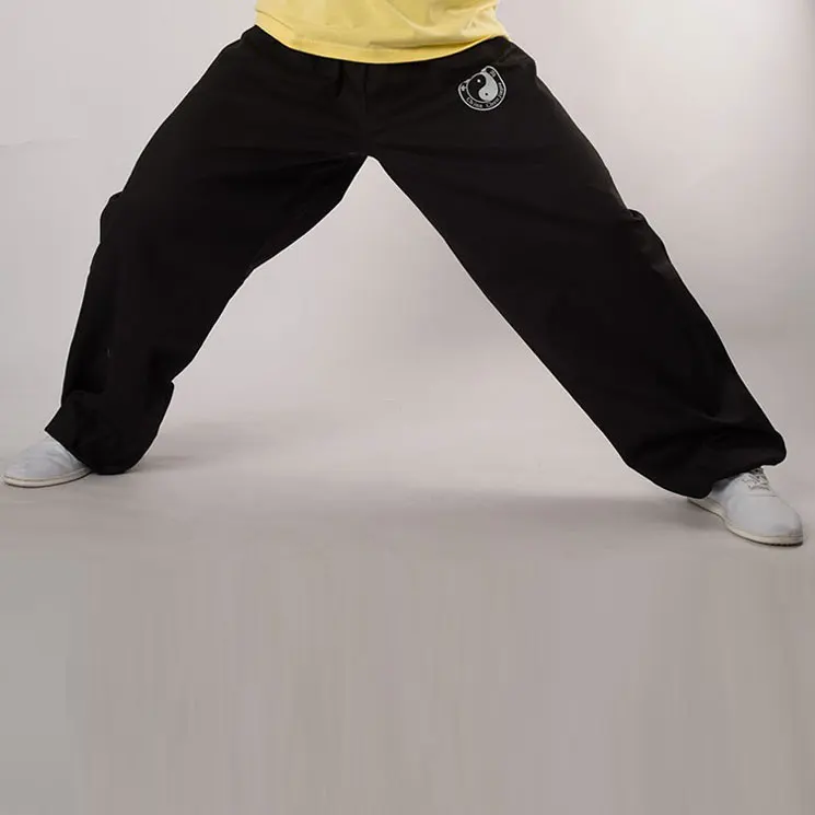 Китайские спортивные штаны кунг фу для боевых искусств брюки taiji Tai Chi дышащие