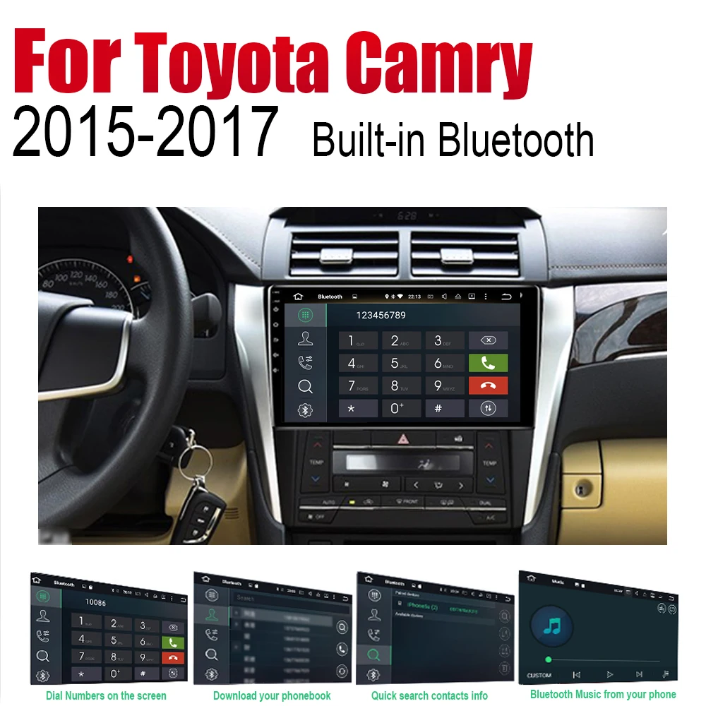 ZaiXi Авто плеер gps навигация для Toyota Camry~ автомобильное мультимедиа андроид экран системы радио стерео