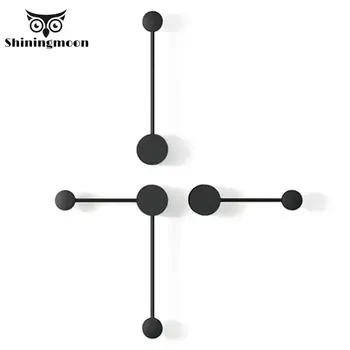 

Modern LOFT LED Wall Lamps Nordic Iron Art Wall Lights for Home Bathroom Mirror Lights Black Lampshade Bedroom Wall Sconce Lamp