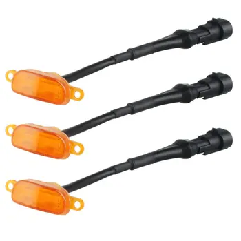 

3Pcs /set Front Grille LED Lights Amber Lamps Yellow For Ford F-150 F150 2010-18 ABS Plastic Front Accessories Useful