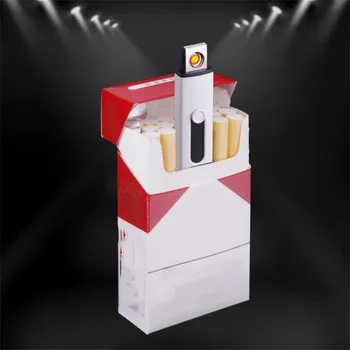 

USB Electronic Lighter Rechargeable Cigarette Lighter Windproof Plasma ARC Lighter Encendedor Smoking Gadgets For man No Gas