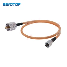 

RG-142 Mini UHF Male to UHF Male RG142 Coax Cable Connector High Temperature Resistive WIFI Router Antenna Extension Jumper