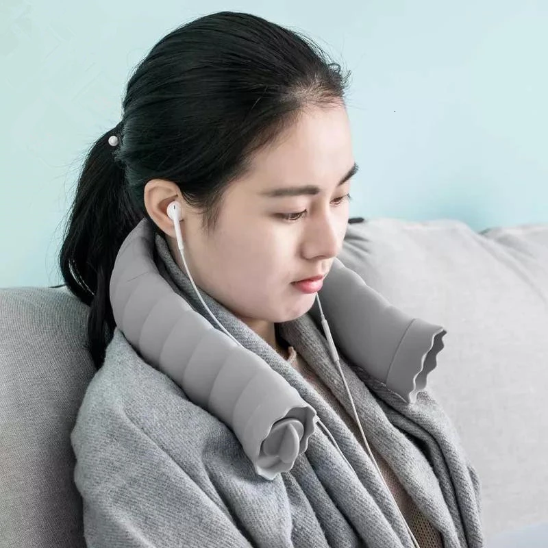 

Jordan&Judy 710ml U-shaped hot water bottle silicone kettle neck hand warmer heater knit set warm water storage bag