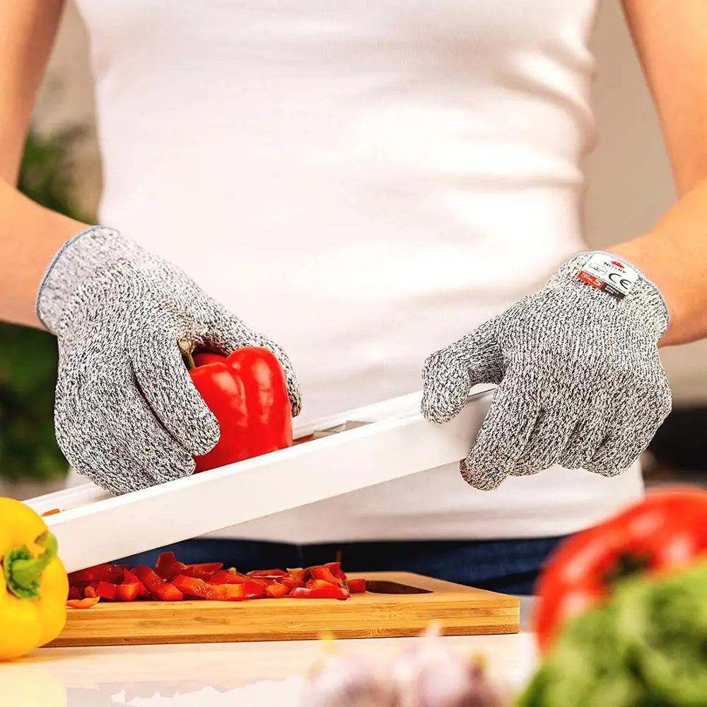 Устойчивые к порезам перчатки-Ambidextrous, пищевая, высокая производительность уровень 5 Защита