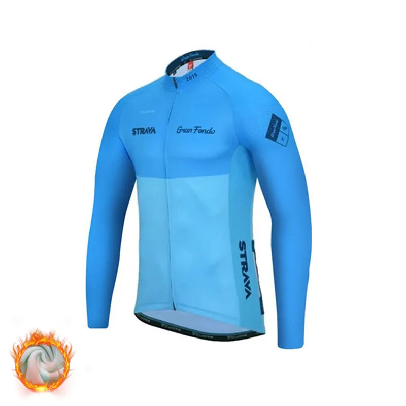 Зимние велосипедные комплекты Strava, Ropa Ciclismo Invierno, Джерси, костюмы, термальный флис, комплекты одежды для велоспорта, велосипед MTB, Триатлон, облегающий костюм - Цвет: Winter bike shirts11