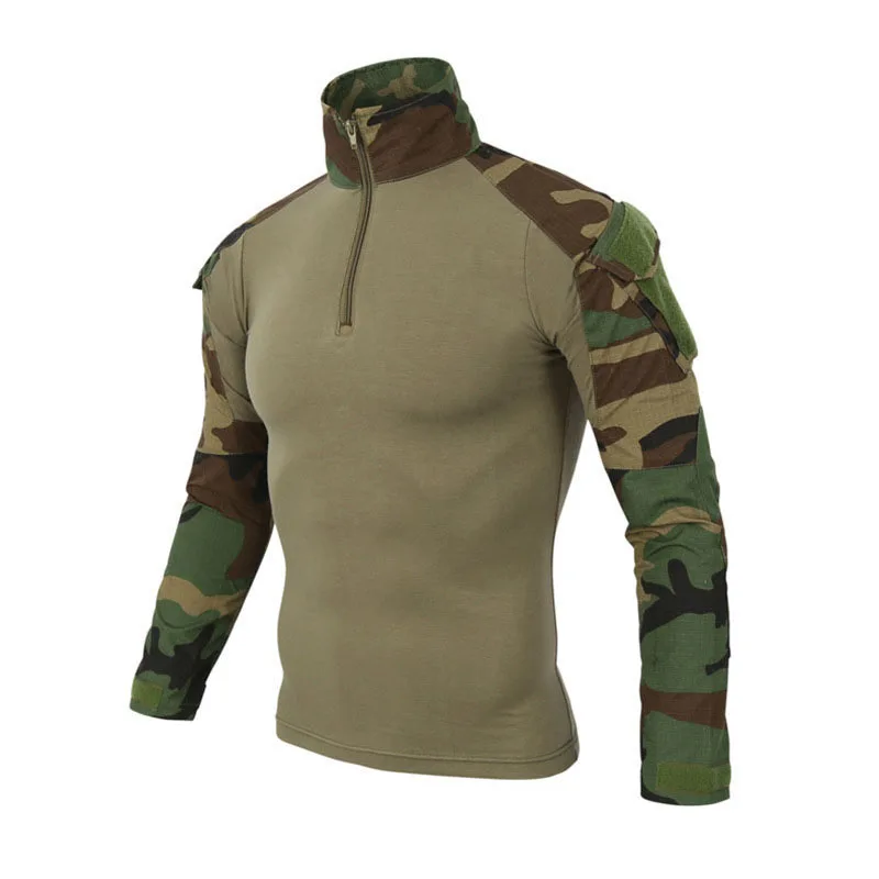 

US Army Tactical Military Uniform Airsoft Camouflage Combat-Proven Shirts Rapid Assault Long Sleeve Shirt Battle Strike Clothing
