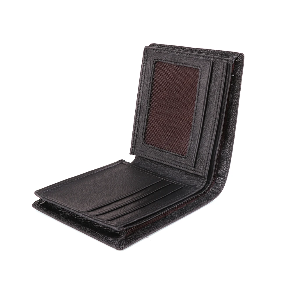 JOYIR RFID кошелек винтажный из натуральной кожи мужские Короткие Двойные кошельки Держатель для карт кошелек с отделением для монет мужской кошелек на молнии Carteira