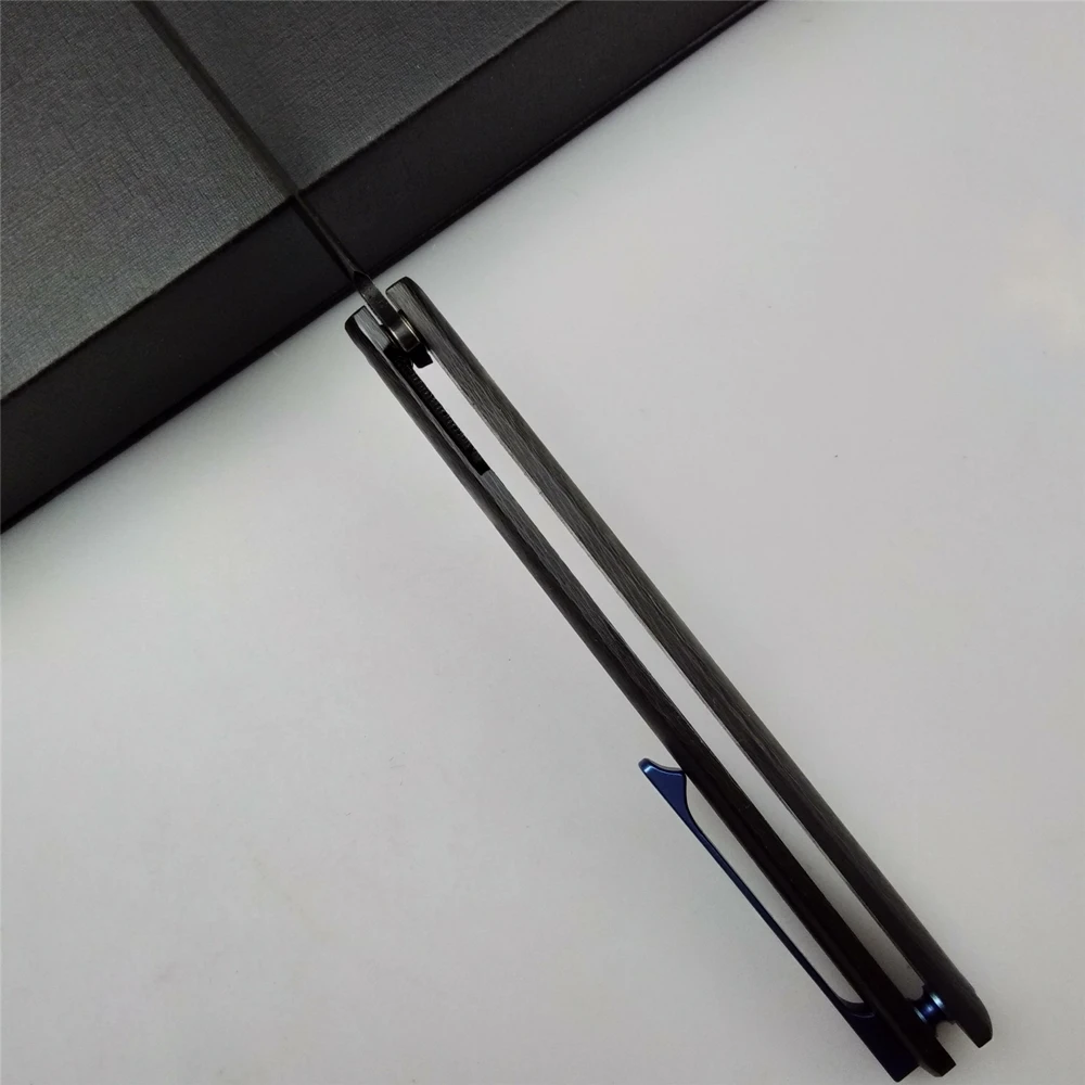 Keyiwo m390 складной нож лезвие из углеродного волокна карманный выживание