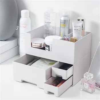 

Large Capacity Cosmetic Storage Box Makeup Drawer Organizer Jewelry Nail Polish Makeup Container Desktop Sundries Storage Box