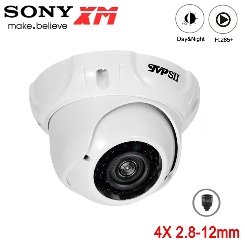 8MP 5MP 3MP 1080P 36 шт. инфракрасный светодиод 2 8 12 мм 4X зум водонепроницаемый IP66 H.265 + 25Fps