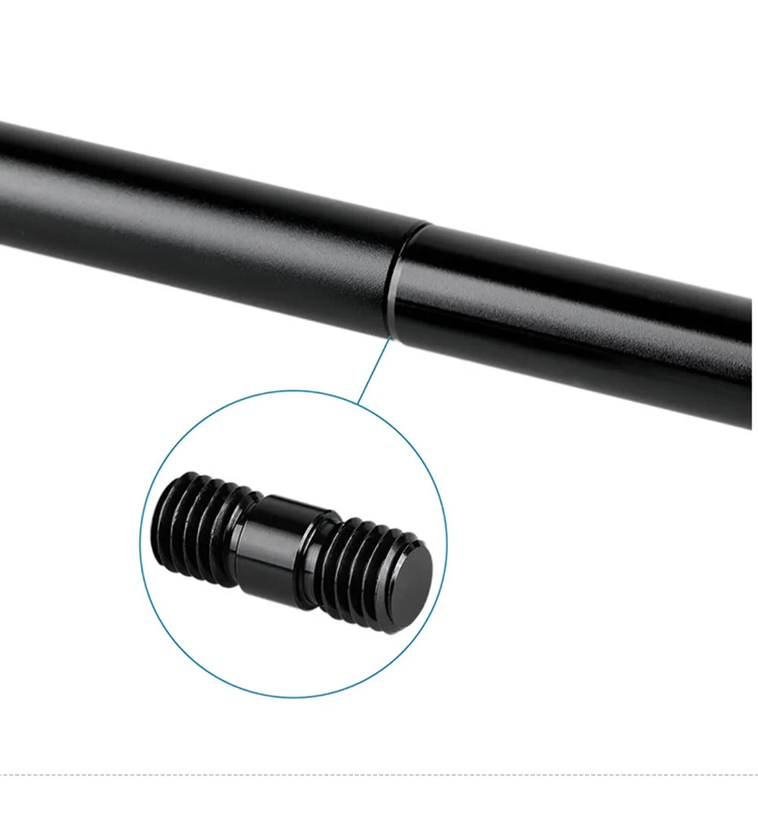 Description Picture 5 of itemBGNing 2 pieces M12 Thread Rod Extension Connector Black for 15mm Rail Support System DSLR Camera Photography Accessories
