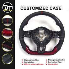 Углеродное рулевое колесо под заказ для VW Golf 6 GTI GTD R MK6 Jetta GLI Scirocco GTS 2,0 T 2008-2013 колеса
