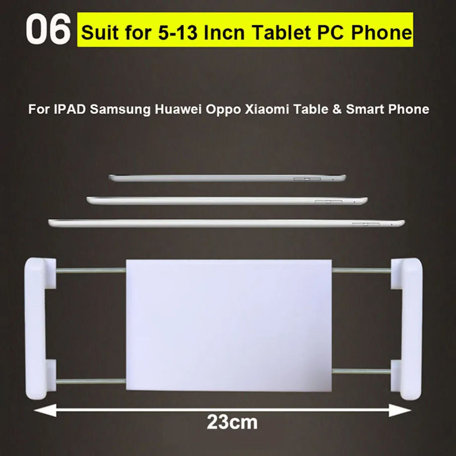 per telefono Tablet PC 13,4-19 cm /5,3-7,5 polli supporto per smartphone portatile girevole regolabile a 360 gradi Supporto per supporto in metallo Staffa di montaggio Supporto per tablet portatile per telefono Tablet PC 13,4-19 cm /5,3-7,5 polli supporto per smartphone portatile girevole regolabile a 360 gradi Supporto per supporto in metallo Staffa di montaggio Supporto per tablet portatile