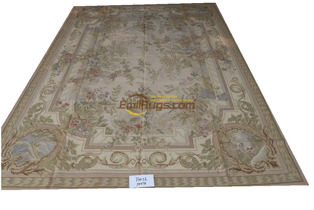 Шерсть французский Обюссон ковер номер 305 см X 427 см(10X14) YM26gc156aubyg6
