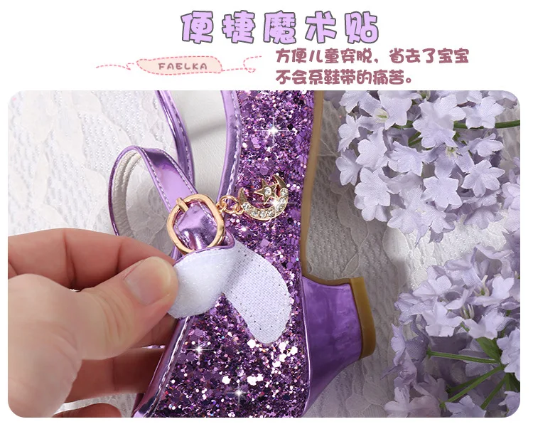 Flower Children Sandals Knot Leather Shoes Princess Girl Shoes for Kids Glitter Wedding Party sandalia infantil chaussure enfant