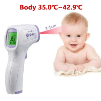 

Thermometer Non-Contact Digital Infrared Forehead Body LED Screen Mutifuctional Forehead Measurement Device
