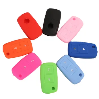 

Kutery 30pcs/lot 2 Buttons Silicone Rubber Remote Car Key Case For Vw Altea Polo Golf 4 5 6