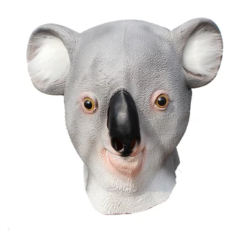 

Novelty Latex Koala Bear Mask Australia Outback Animal Kangaroo Party Helmet Halloween Cosplay Costume Masquerade Props