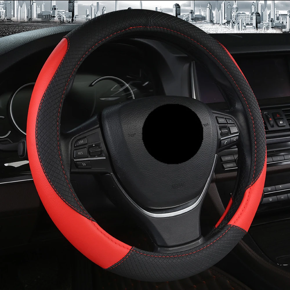 

Car Steering Wheel Cover fit for Ford Ka Fiesta Focus Mondeo EcoSport Kuga C-MAX Mazda Demio Mazda 2 Axela Mazda 3 CX-3 CX-5 etc