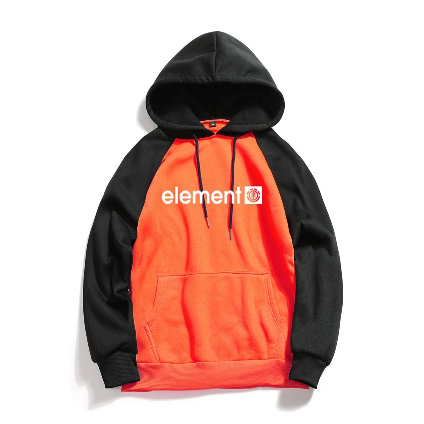 Autumn Winter Men Sweatshirts Raglan Hoodies Streetwear Element Fashion Letter Printed Hoody Long Sleeve Hoodies Brand Hoodie