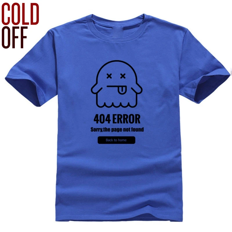 COLD OFF, хлопок, короткий рукав, 404, ошибка, принт, Мужская футболка, свободная, крутая, трикотажная, Мужская футболка, o-neci, футболка, Топы, мужские футболки - Цвет: IN0302CO-BL