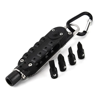 

Multi-Function Small Screwdriver Set Mini EDC Tool Key-Shaped Slotted Screwdriver Keychain Pocket Repair Tool Survival Equipment
