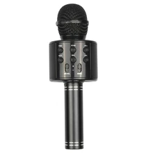 Lecteur portatif tenu dans la main de haut-parleur portatif de Bluetooth de Microphone de karaoké sans fil avec la fonction d'enregistrement de lumières de LED de danse pour des enfants