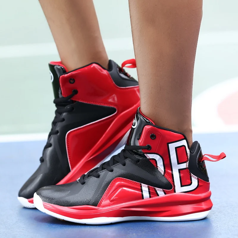 LEIXAG/Мужская баскетбольная обувь; мужские Ботильоны; удобные уличные кроссовки; спортивные ботинки для тренировок; большие размеры 39-46