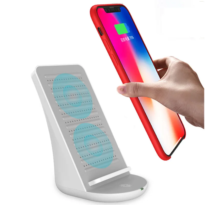 Mindzo Bluetooth динамик с беспроводным зарядным устройством быстрая Беспроводная зарядная док-станция Подставка для iPhone X/8 samsung S7 S9 Note 8